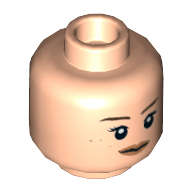 Lego hlava, tělová světlá (6124907)
